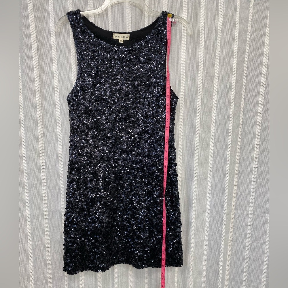 Amber Blue Black‎ Sequin Dress Size XL - Picture 5 of 9
